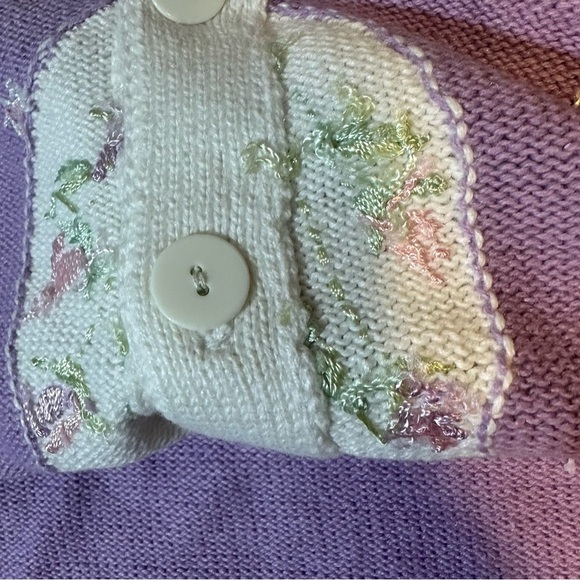 Storybook Knits Rosebuds Cardigan Sweater - Picture 5 of 9
